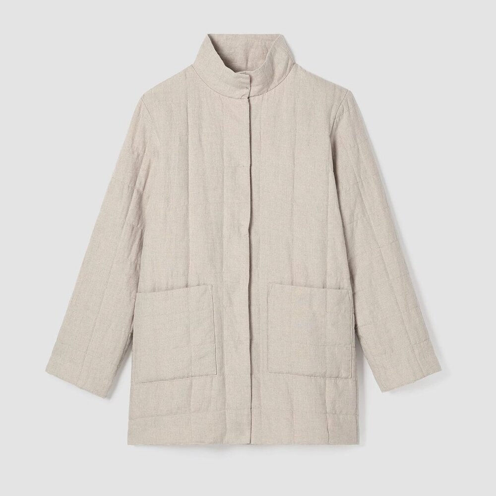 Organic Linen Quilted Jacket